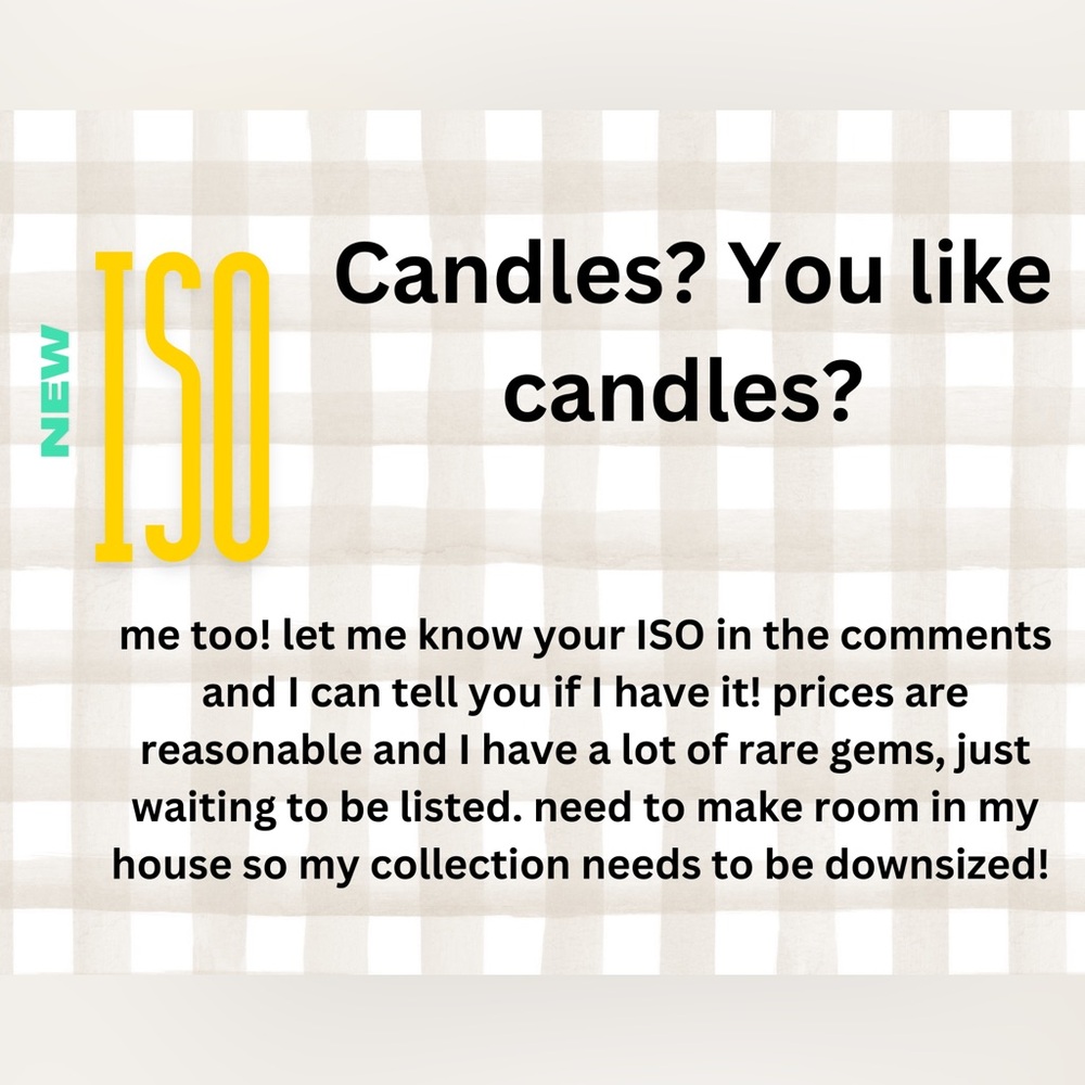 Brand New Bath & Body Works 3-Wick Candle ISO post!